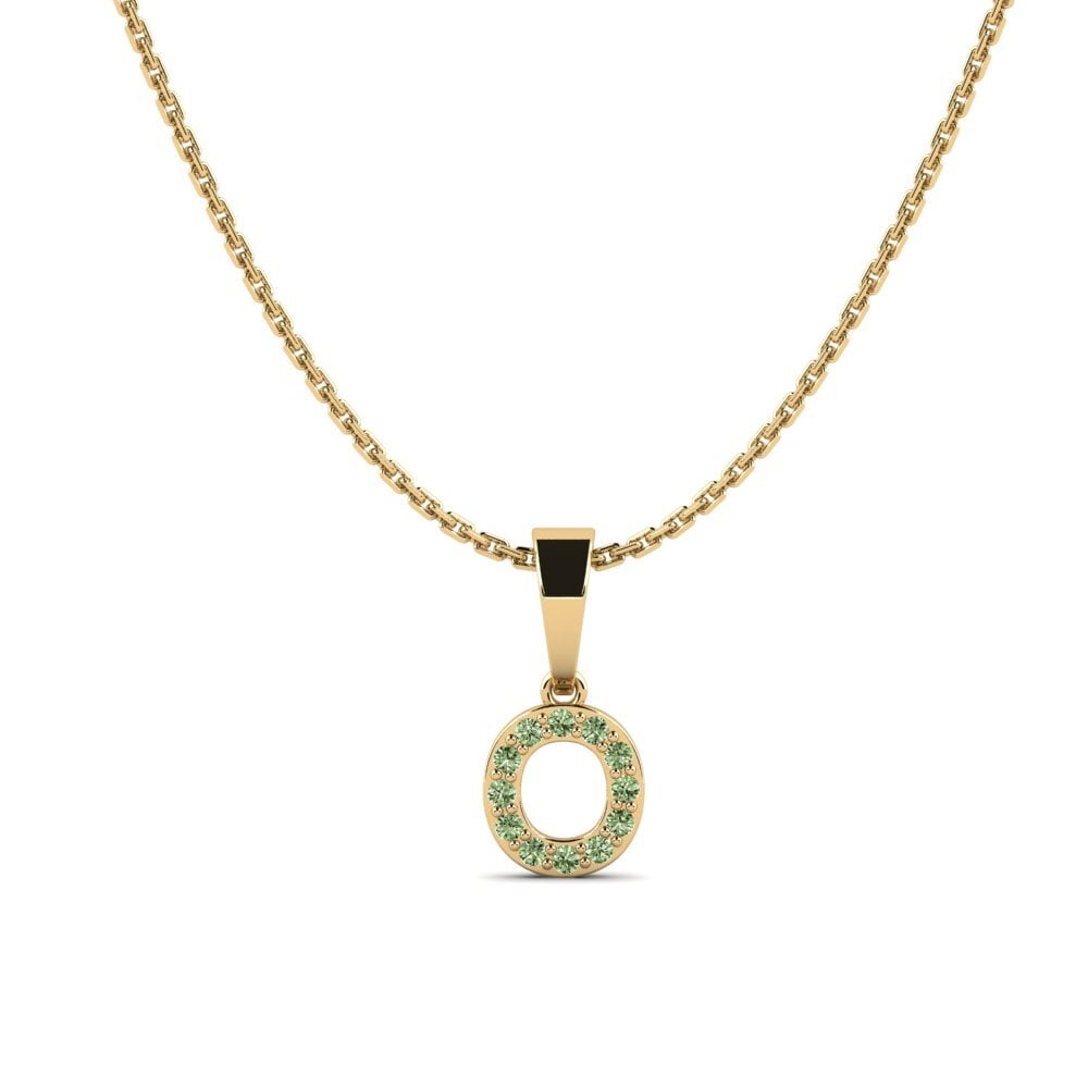 Grüner Diamant Damen anhänger Monto - O