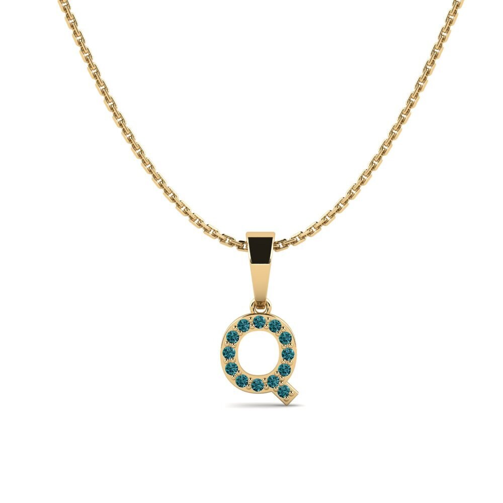 Blauer Diamant Damen anhänger Monto - Q