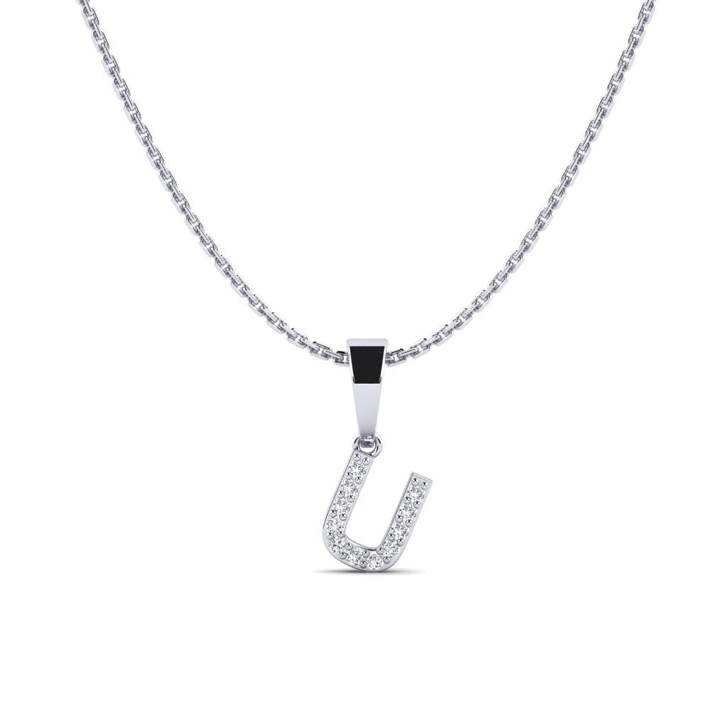 Weißgold 750 Diamant Damen anhänger Monto - U