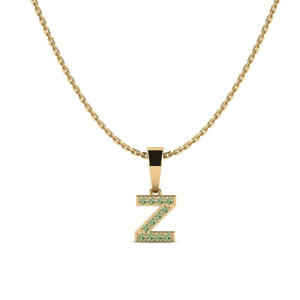 Grüner Diamant Damen anhänger Monto - Z