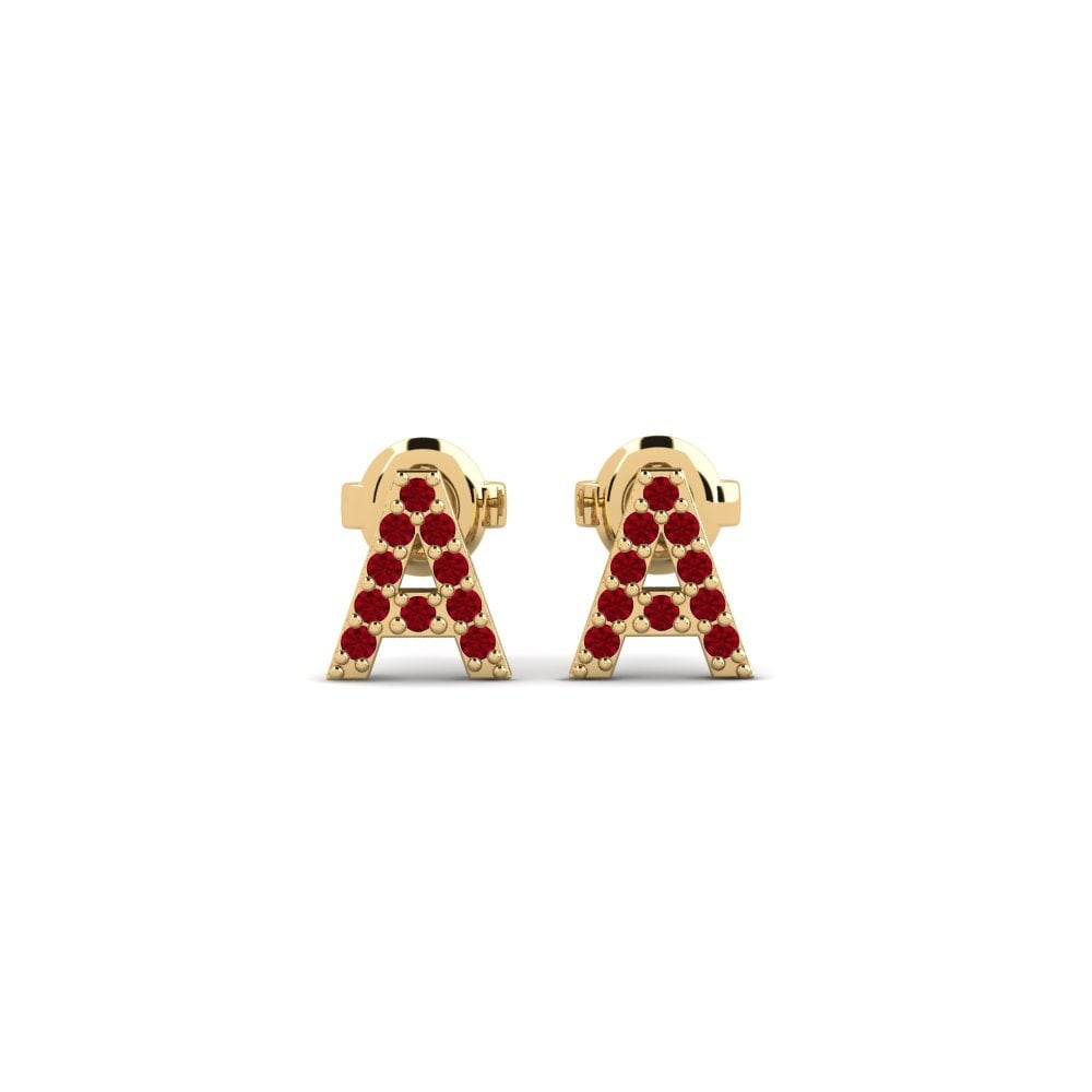 Red Zirconia Women's Earring Vuori - A