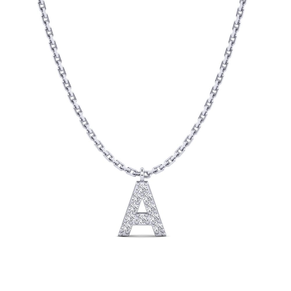 Weißgold 750 Diamant Damen halskette Avaja - A