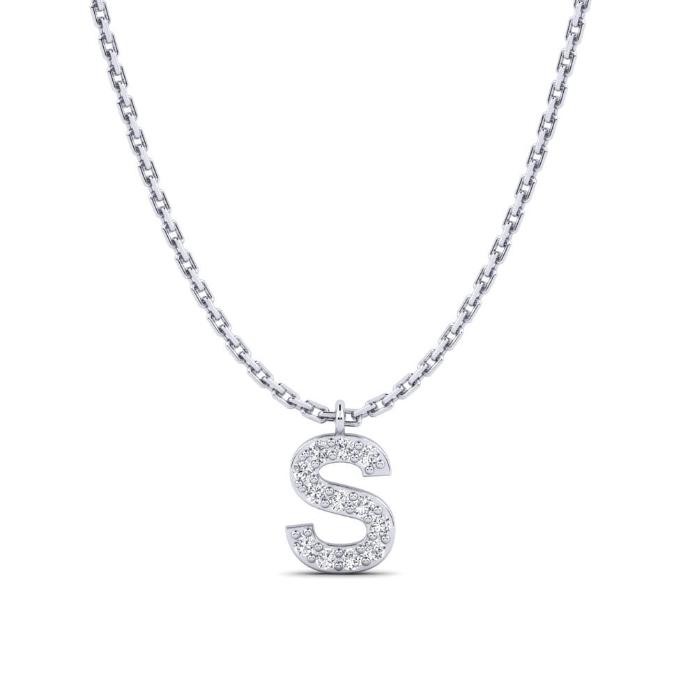 Weißgold 750 Diamant Damen halskette Avaja - S