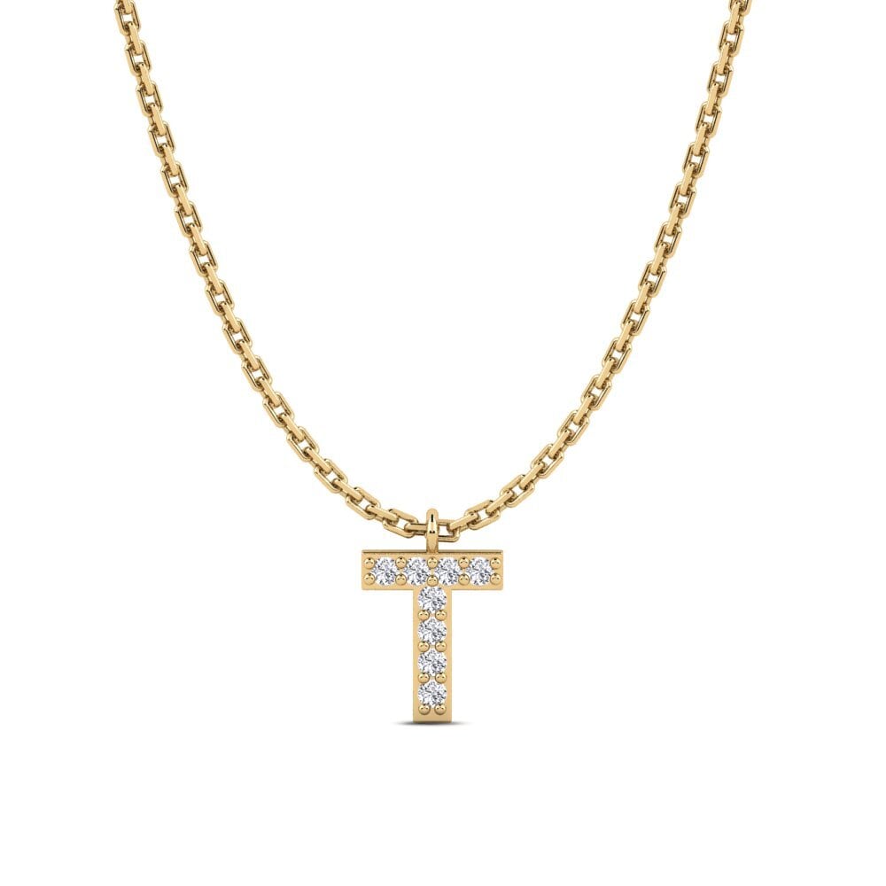 Round Diamond Women's Necklace Avaja - T