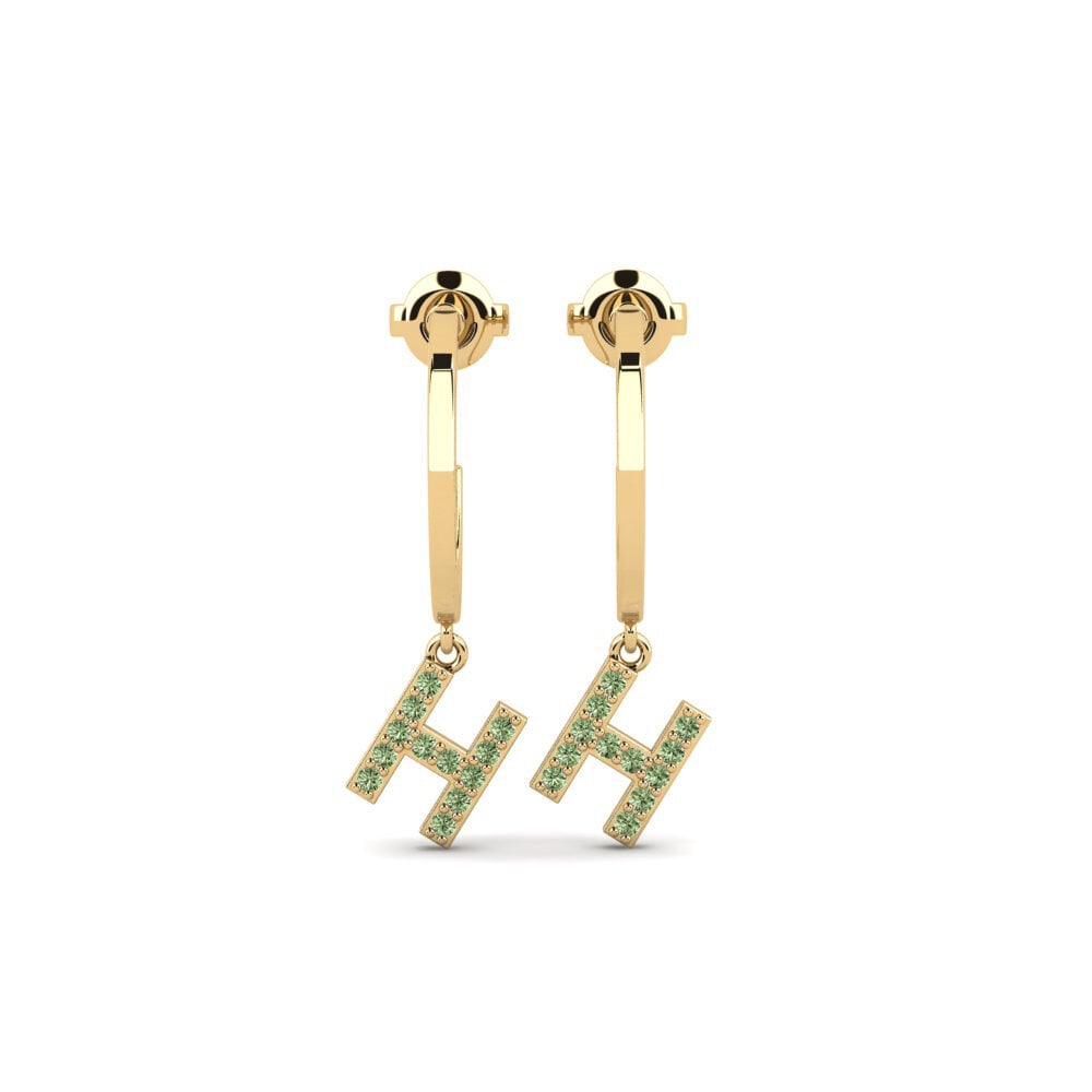 Green Diamond Women's Earring Bundok - H