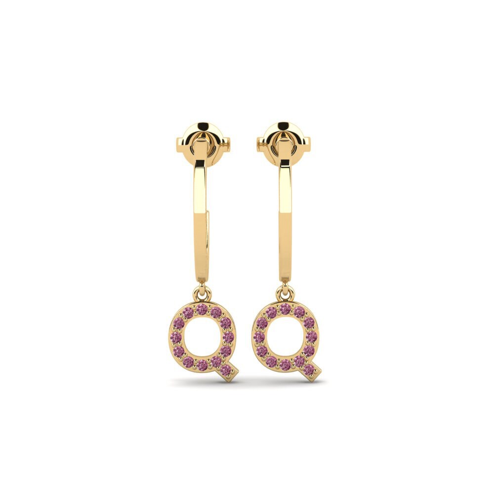 Rhodolite Garnet Women's Earring Bundok - Q