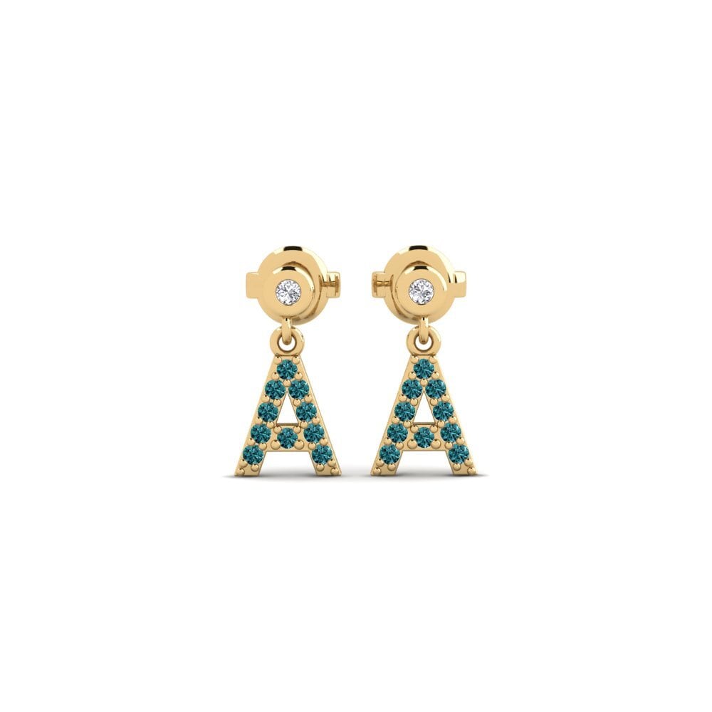 Blue Diamond Women's Earring Jasorat - A