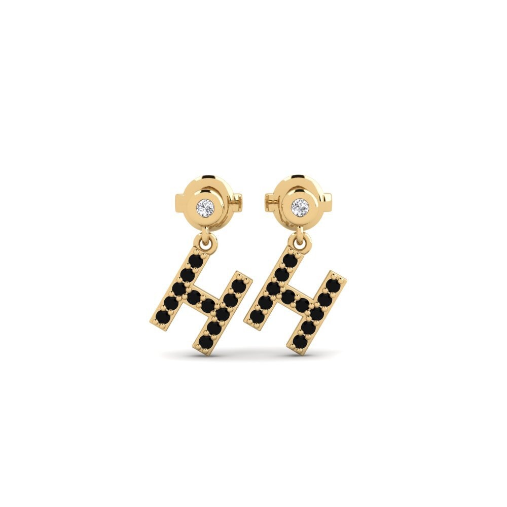 Black Diamond Women's Earring Jasorat - H