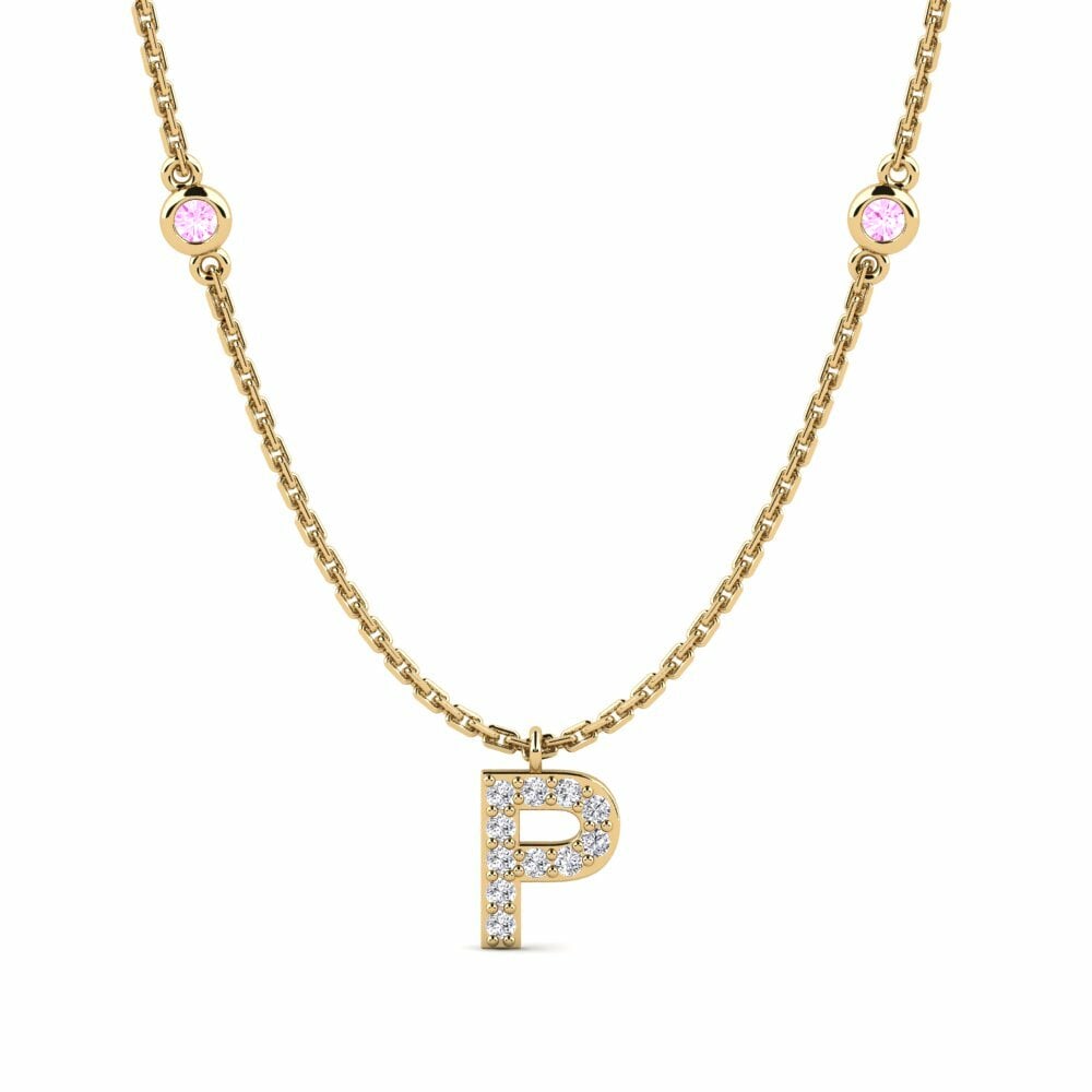 Zafiro Rosado Collar de Mujer Kani - P