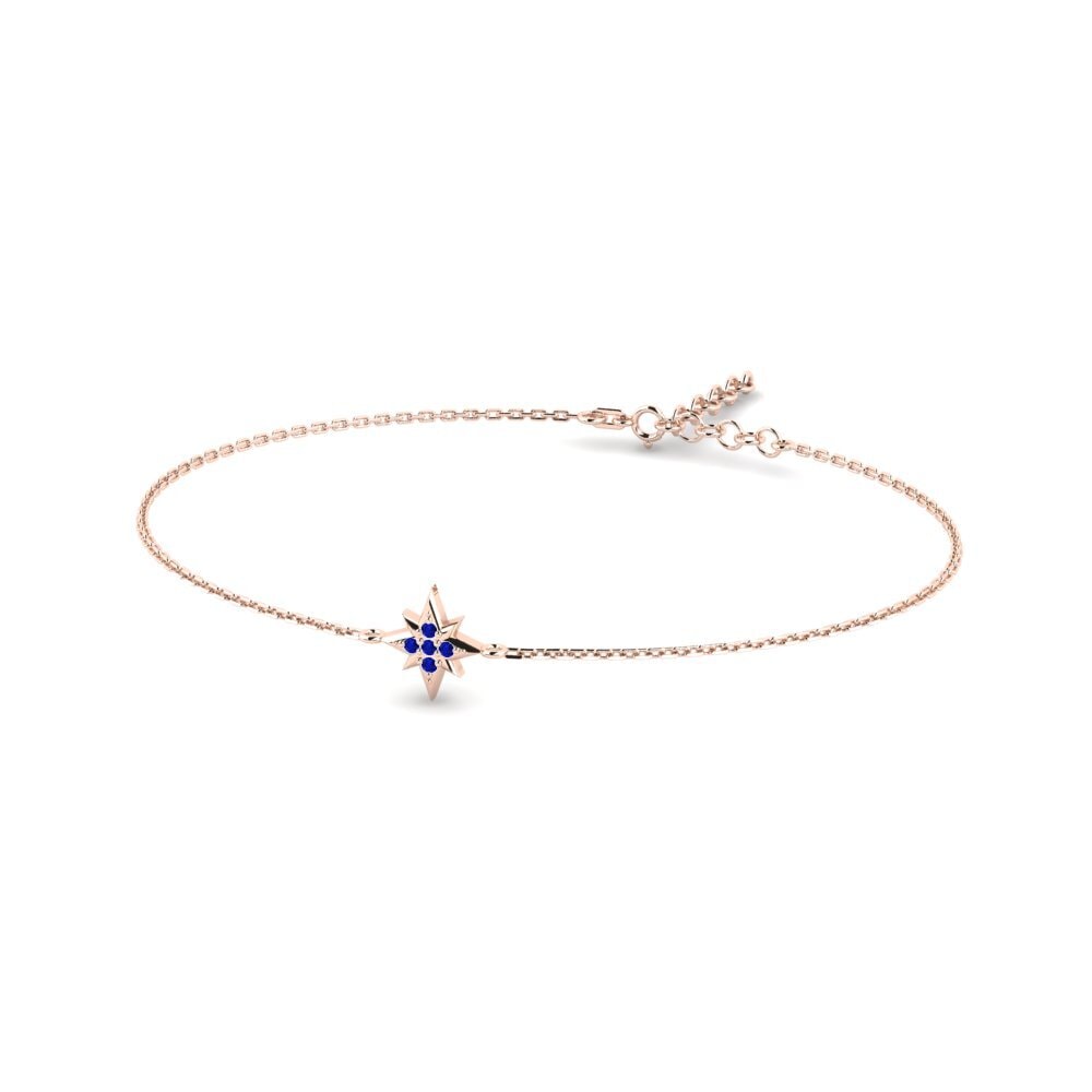 Rotgold 585 Saphir Damen armband Phadima