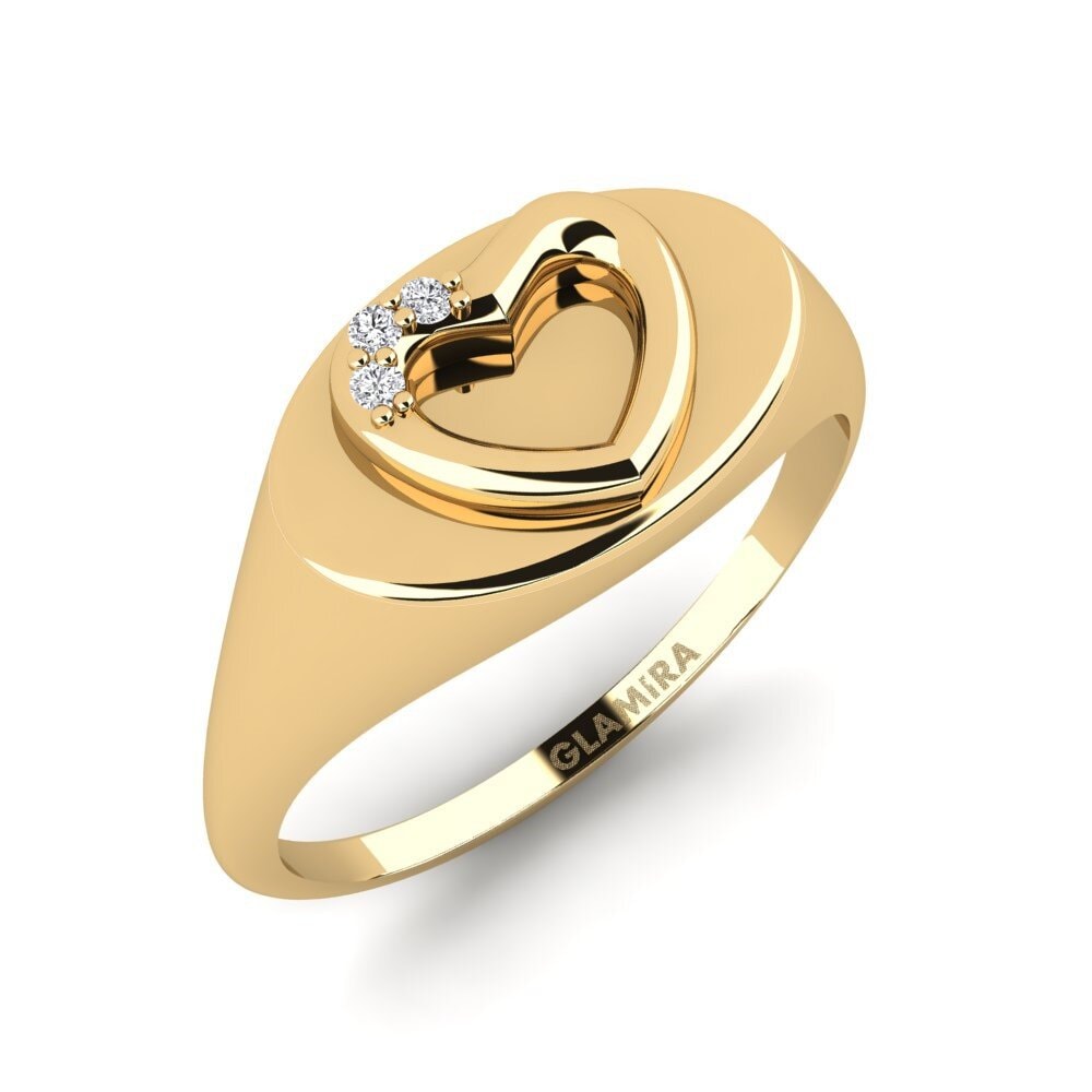 9ct Yellow Gold Diamond Ring Tibera