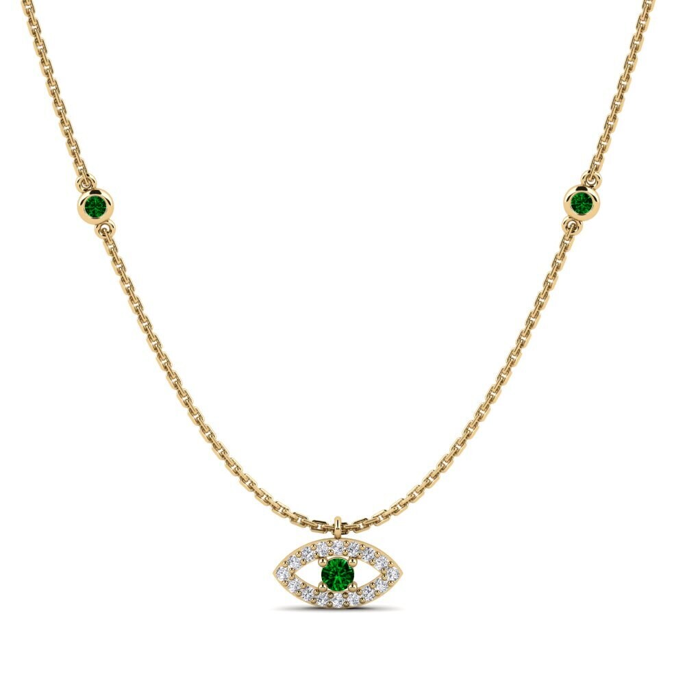 Zircônia Verde Colares Feminino Armare