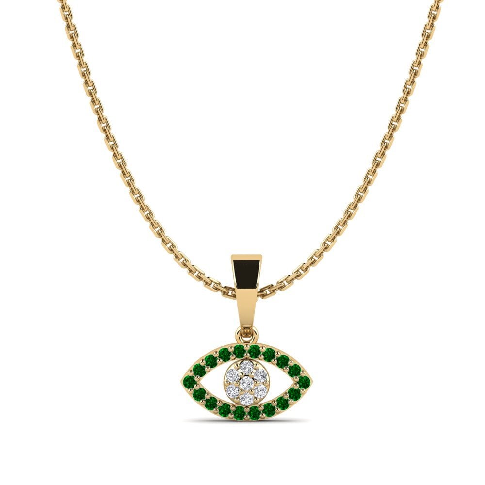 Zircônia Verde Pingente Feminino Confianza