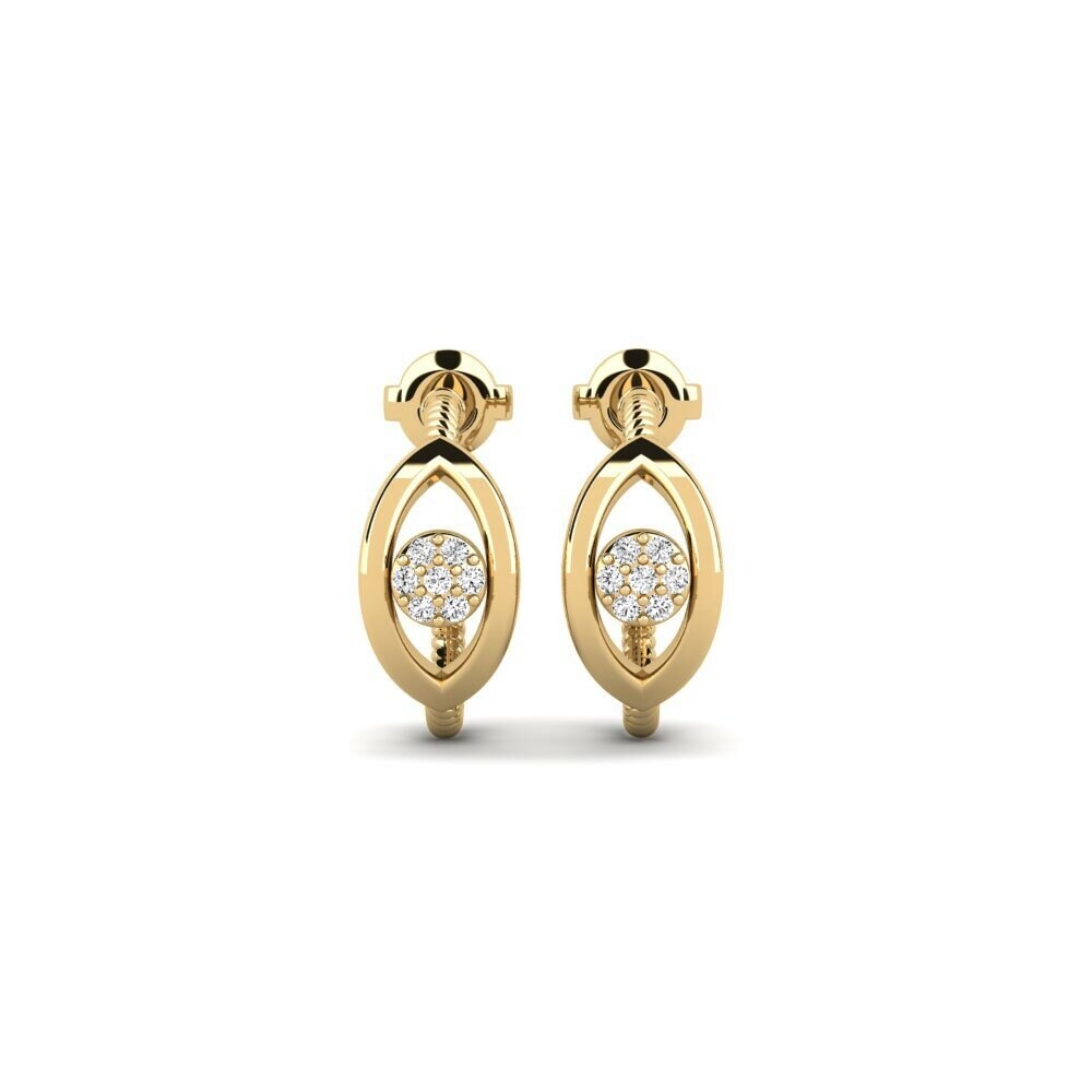 Moissanite Boucle d'oreille femme Jaruntaka