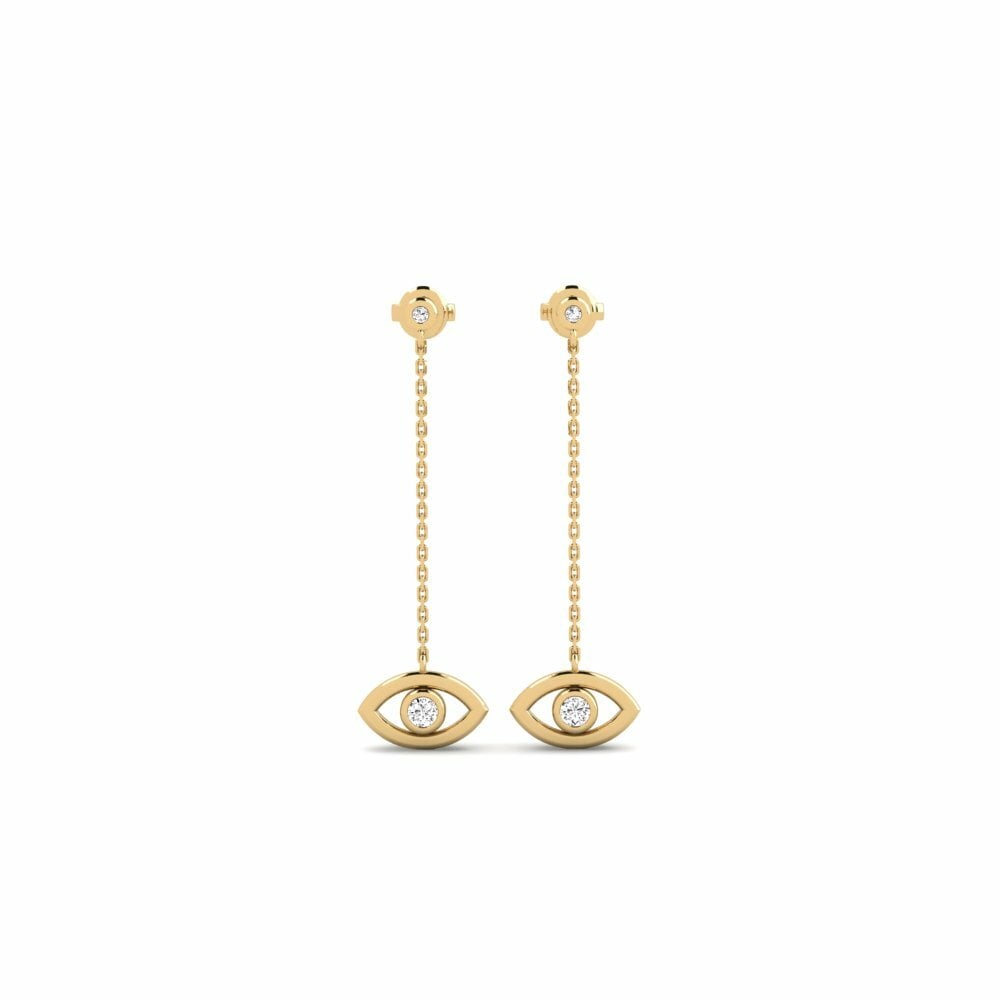 Moissanite Boucle d'oreille femme Khrabrost