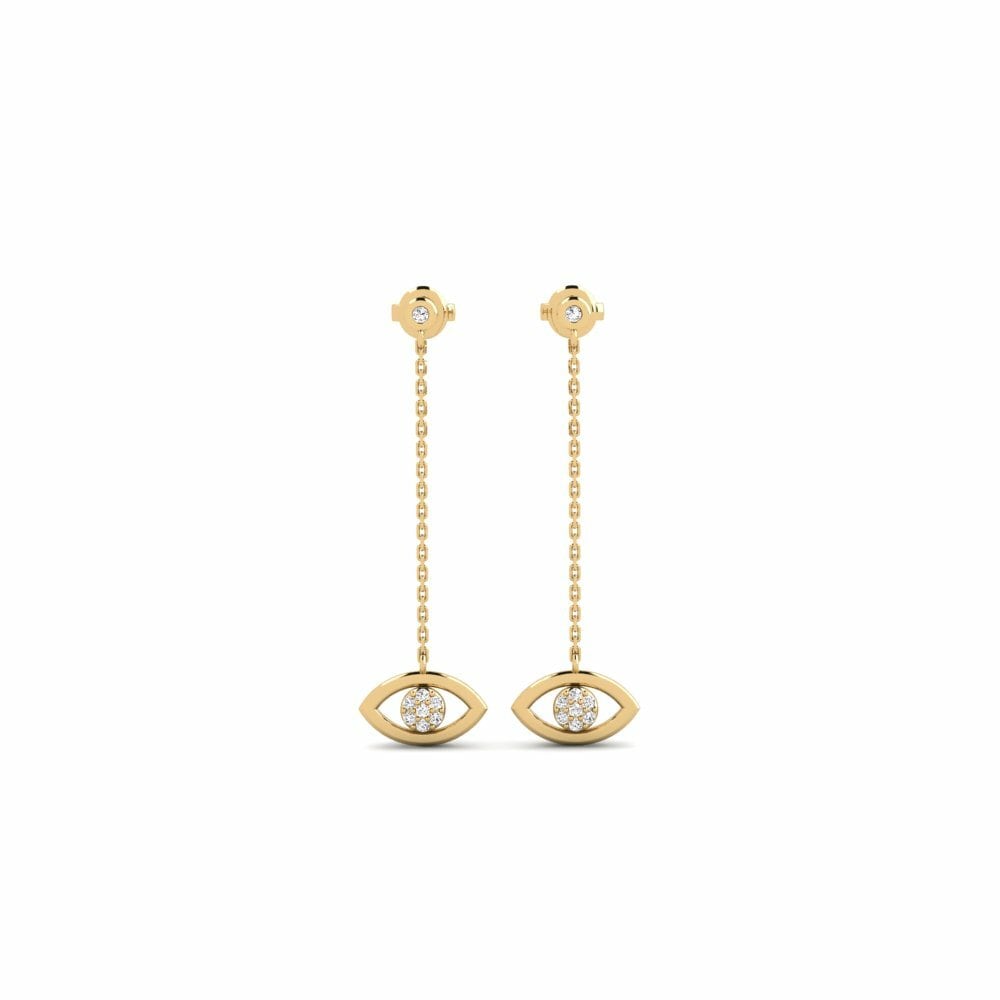 Moissanite Boucle d'oreille femme Konfyans