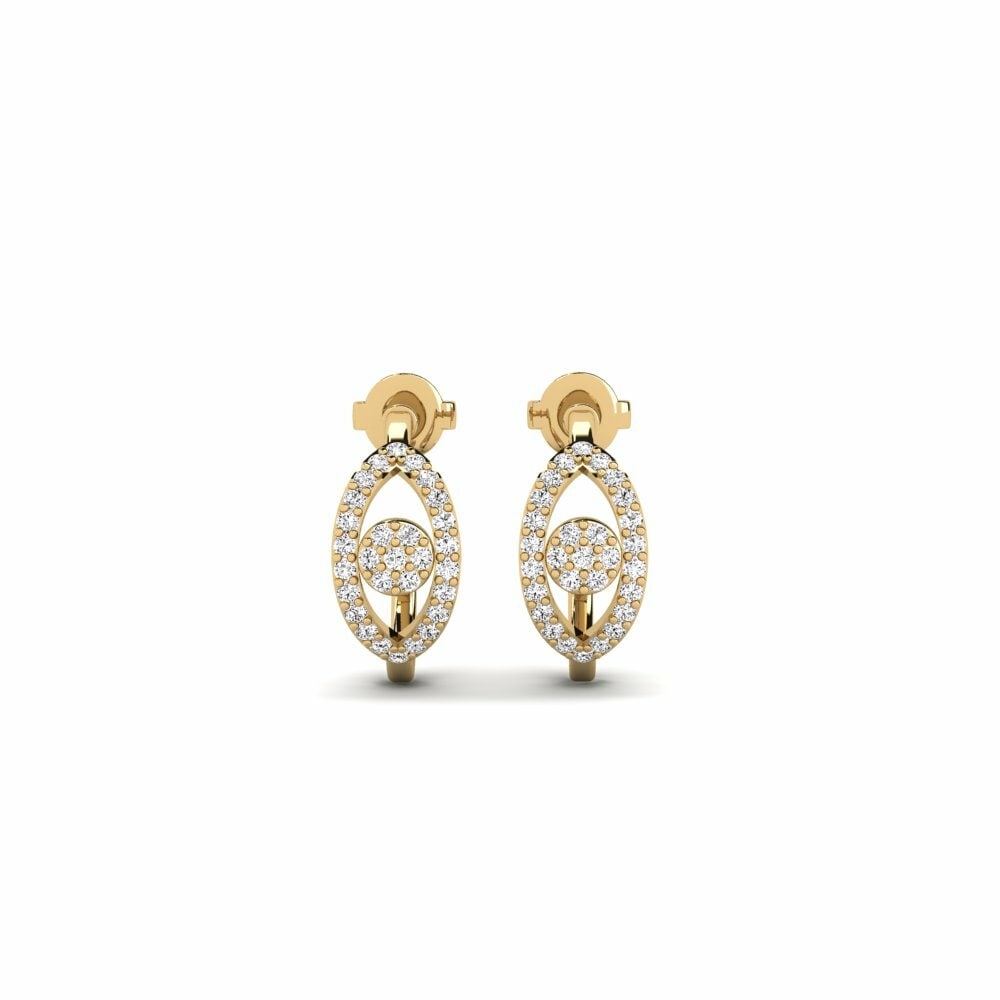Moissanite Boucle d'oreille femme Kouraj