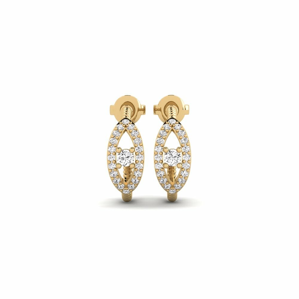 Moissanite Boucle d'oreille femme Matsuge
