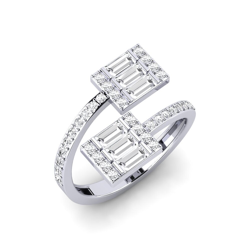 Saphir Blanc Bague Subspe