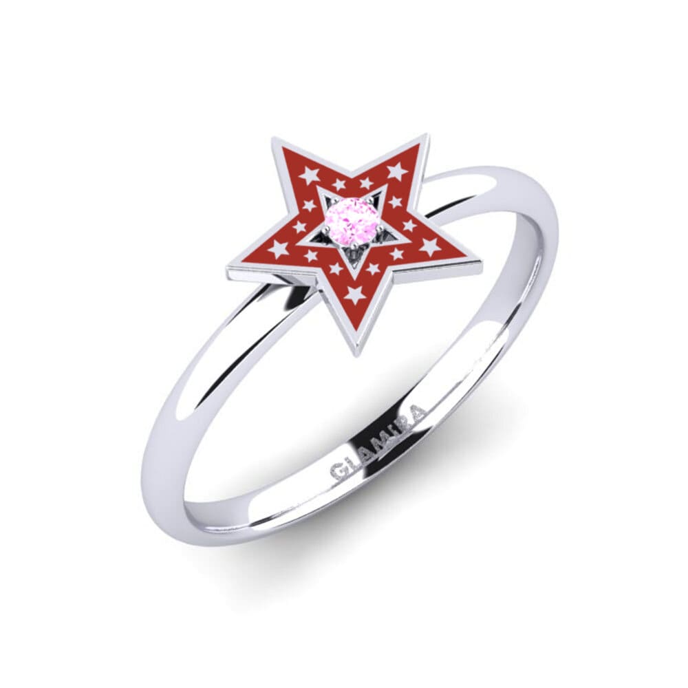 Rosa Saphir Ring Taniksc