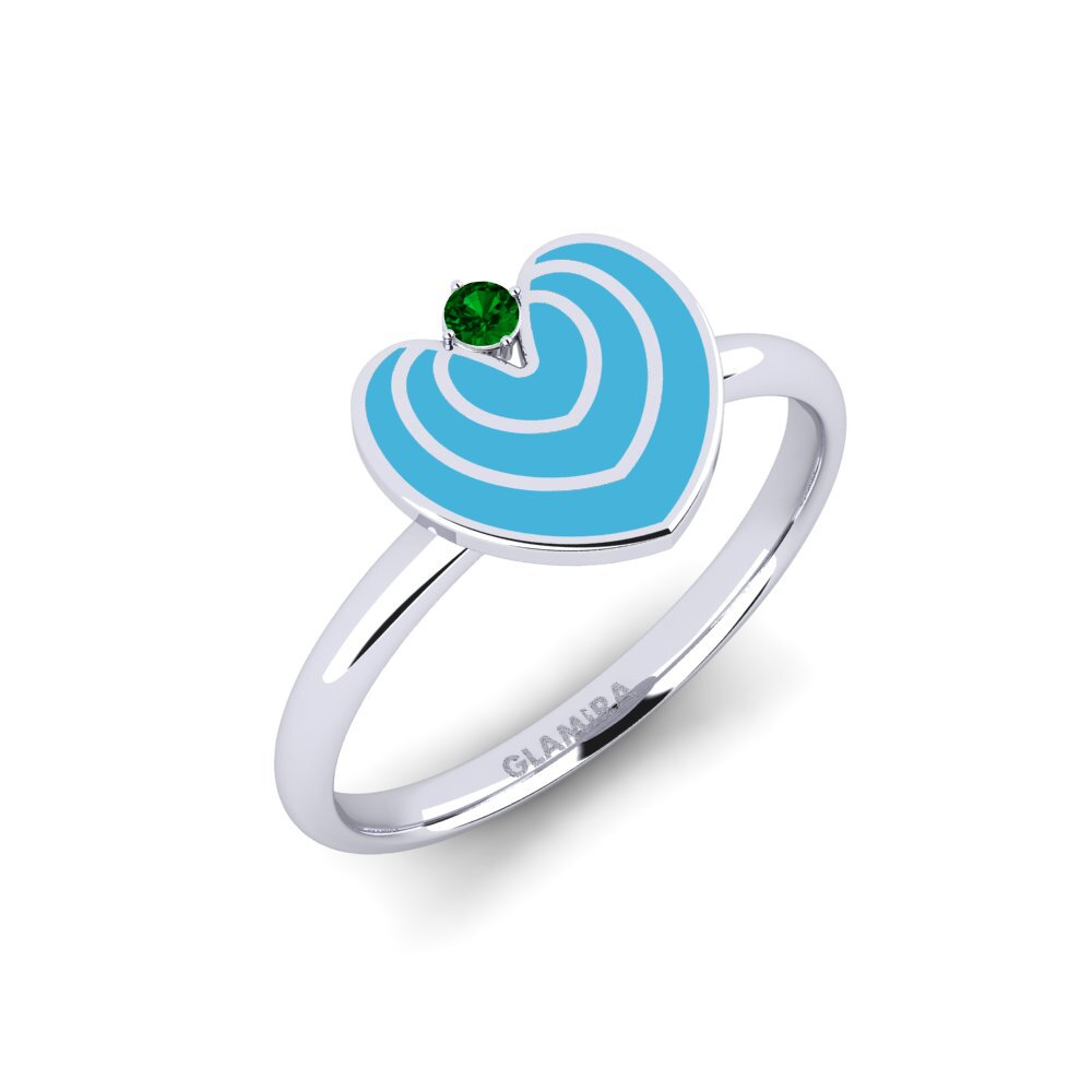 Grüner Zirkonia Ring Veras