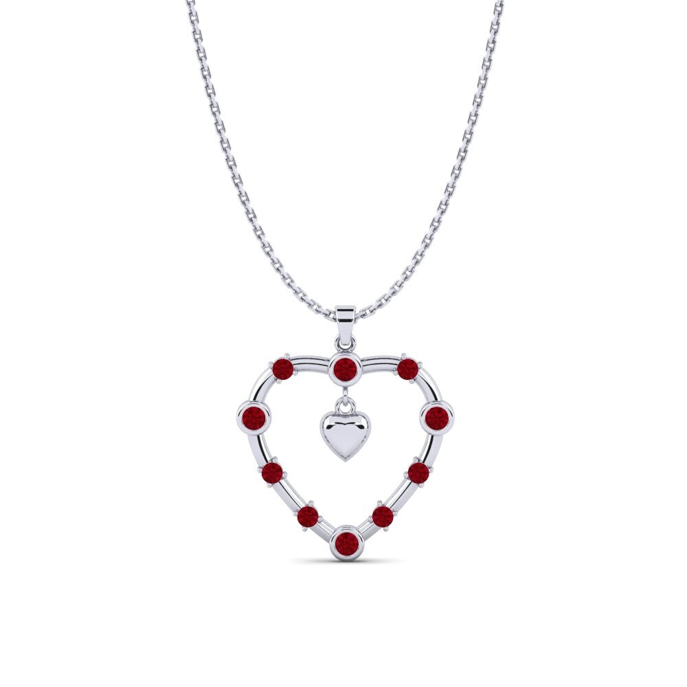 Red Zirconia Women's Pendant Emeni