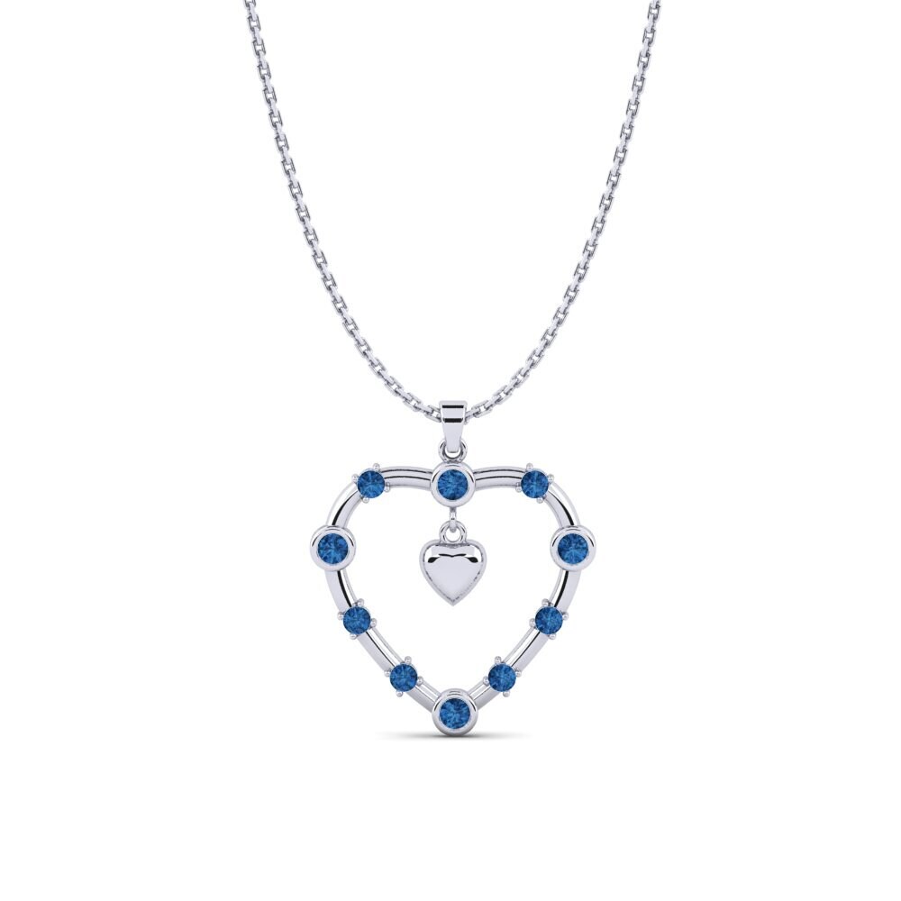 Dark Blue Zirconia Women's Pendant Emeni