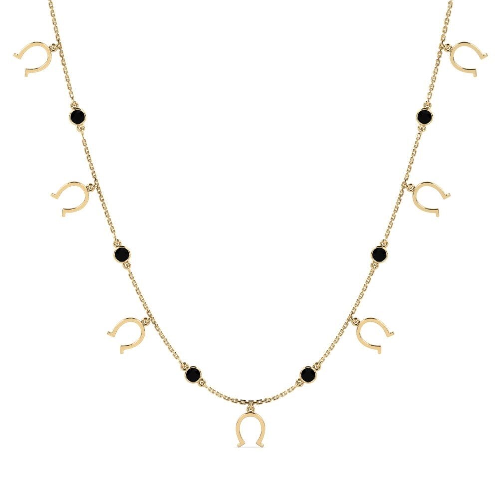 Black Diamond Women's Necklace Ouilicsd