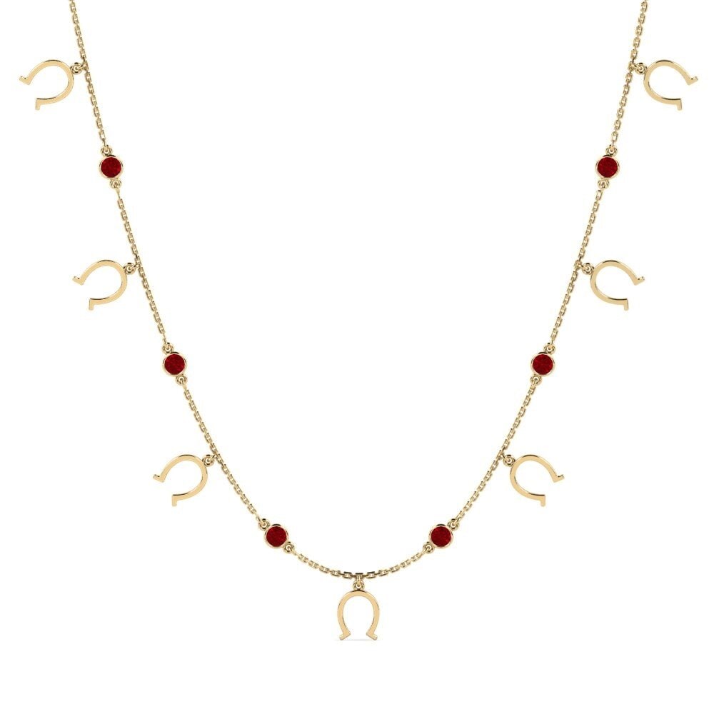 Red Zirconia Women's Necklace Ouilicsd