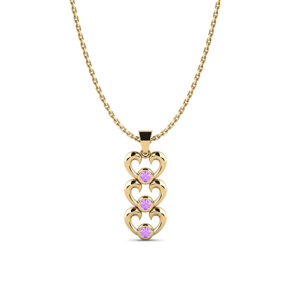 Amethyst Women's Pendant Ovato