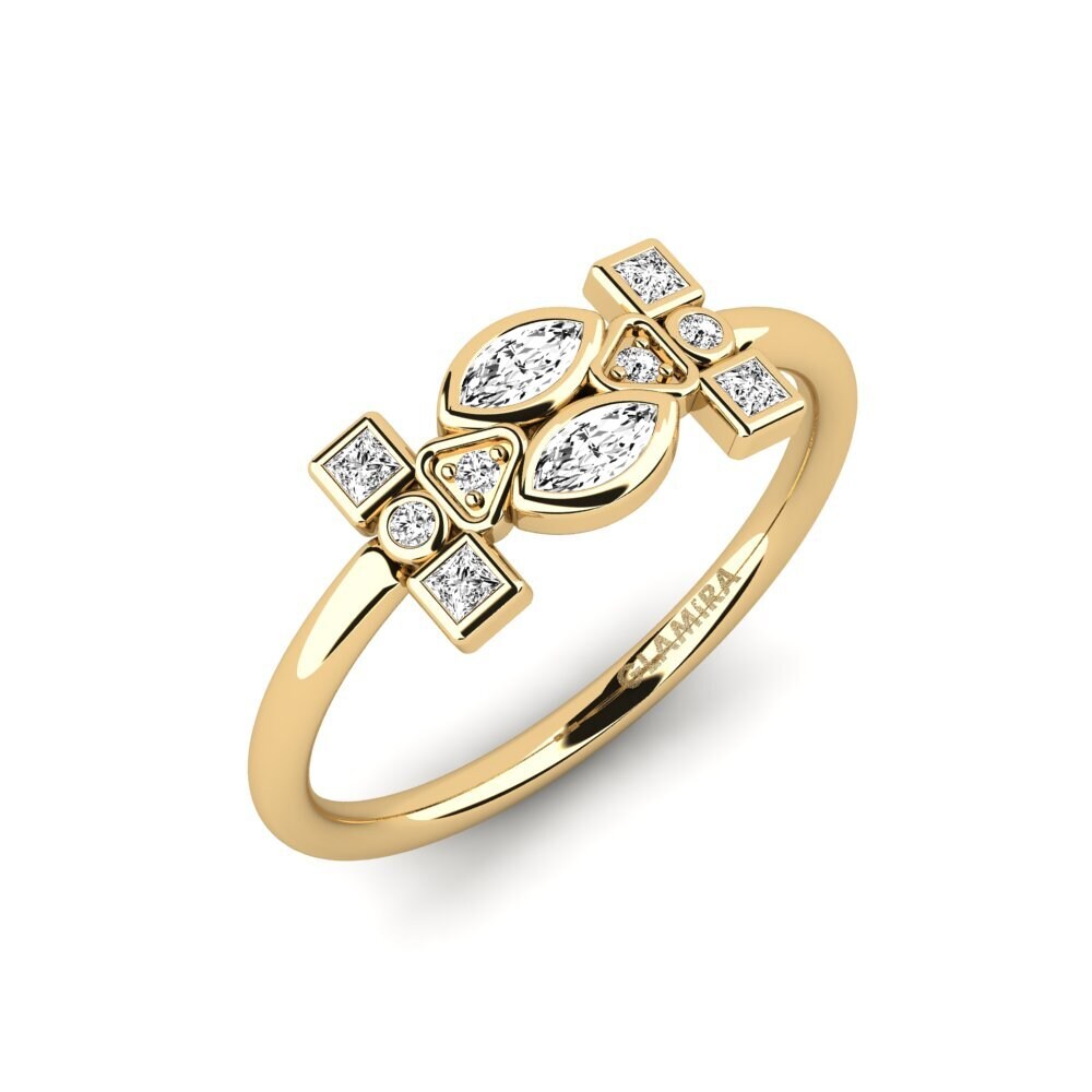Marquise Moissanite Ring Wrasa