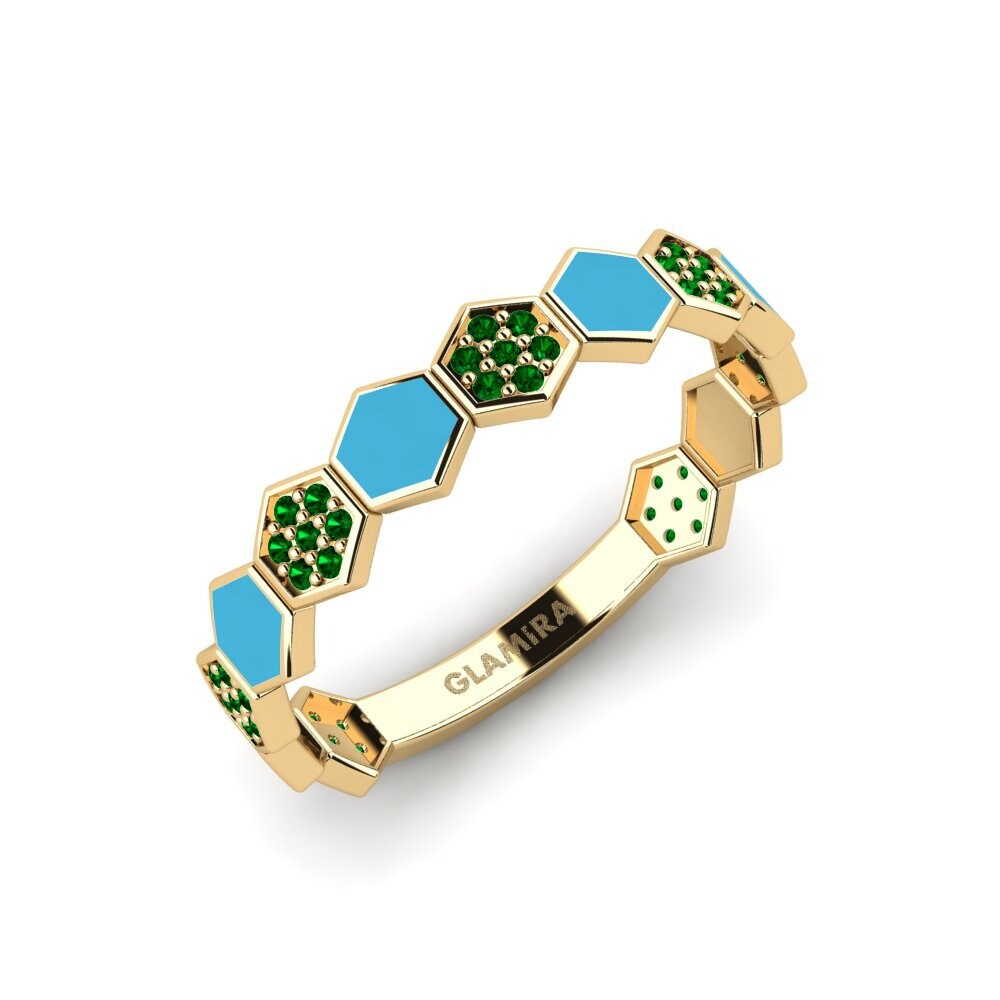 Grüner Zirkonia Ring Xanthus