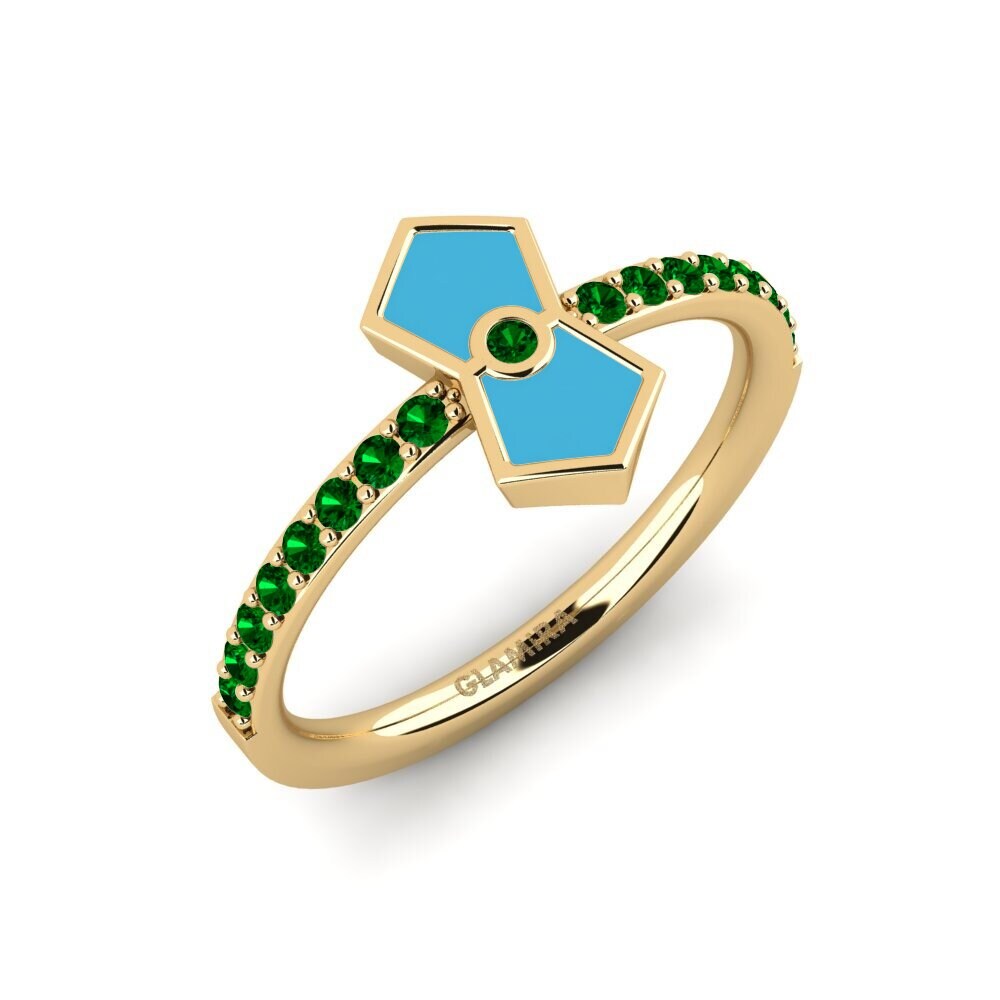 Grüner Zirkonia Ring Xentosa