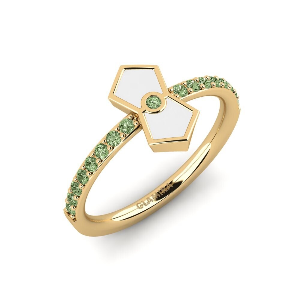Diamante Verde Anillo Xentosa