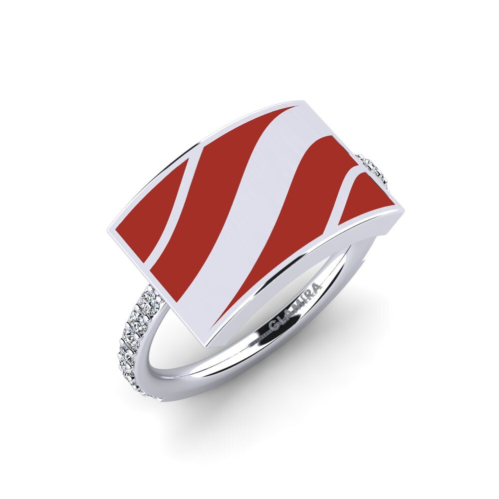 White Silver Ring Xertoma