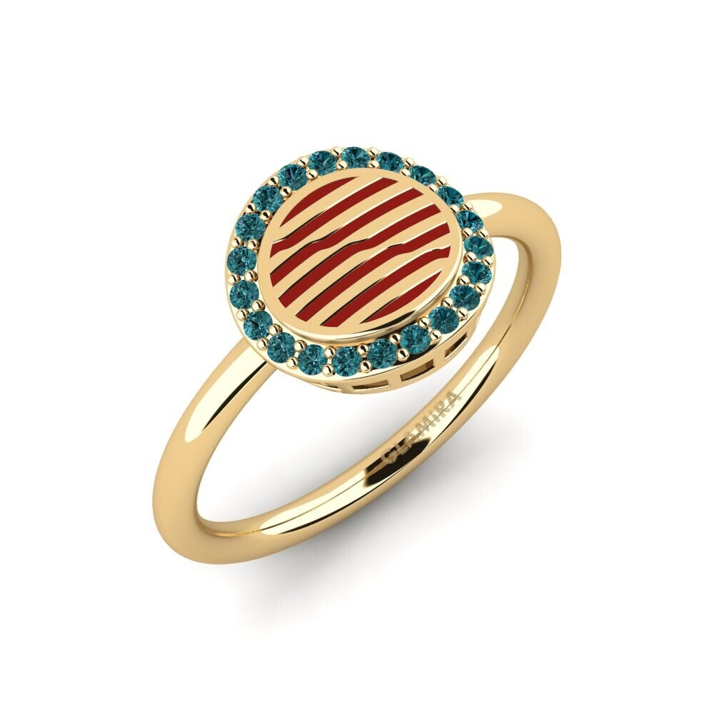 Blauer Diamant Ring Yandinaj