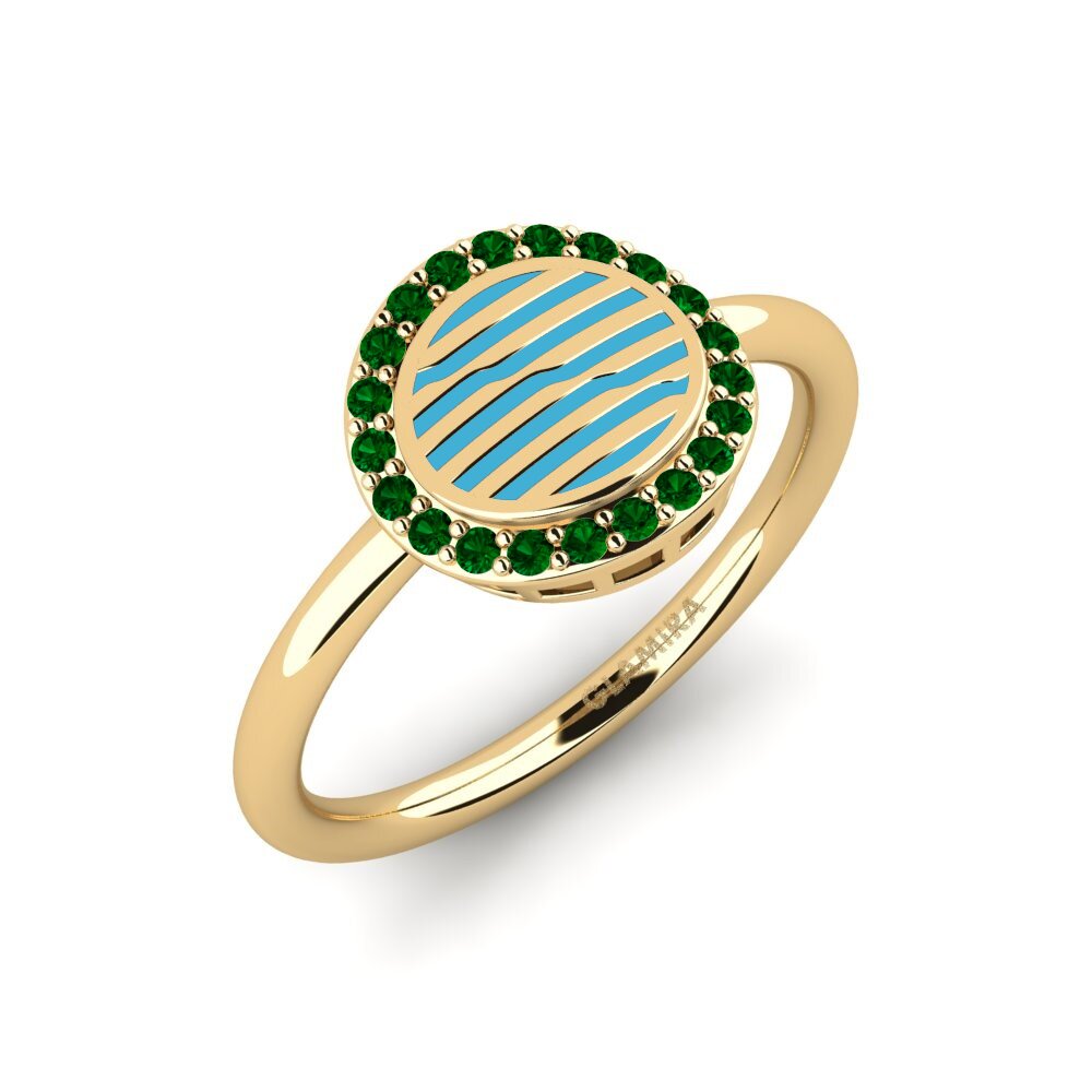 Grüner Zirkonia Ring Yandinaj