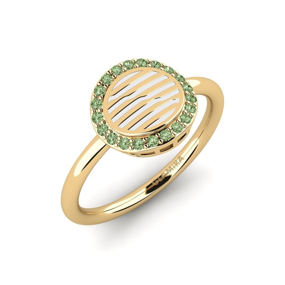 Diamante Verde Anillo Yandinaj