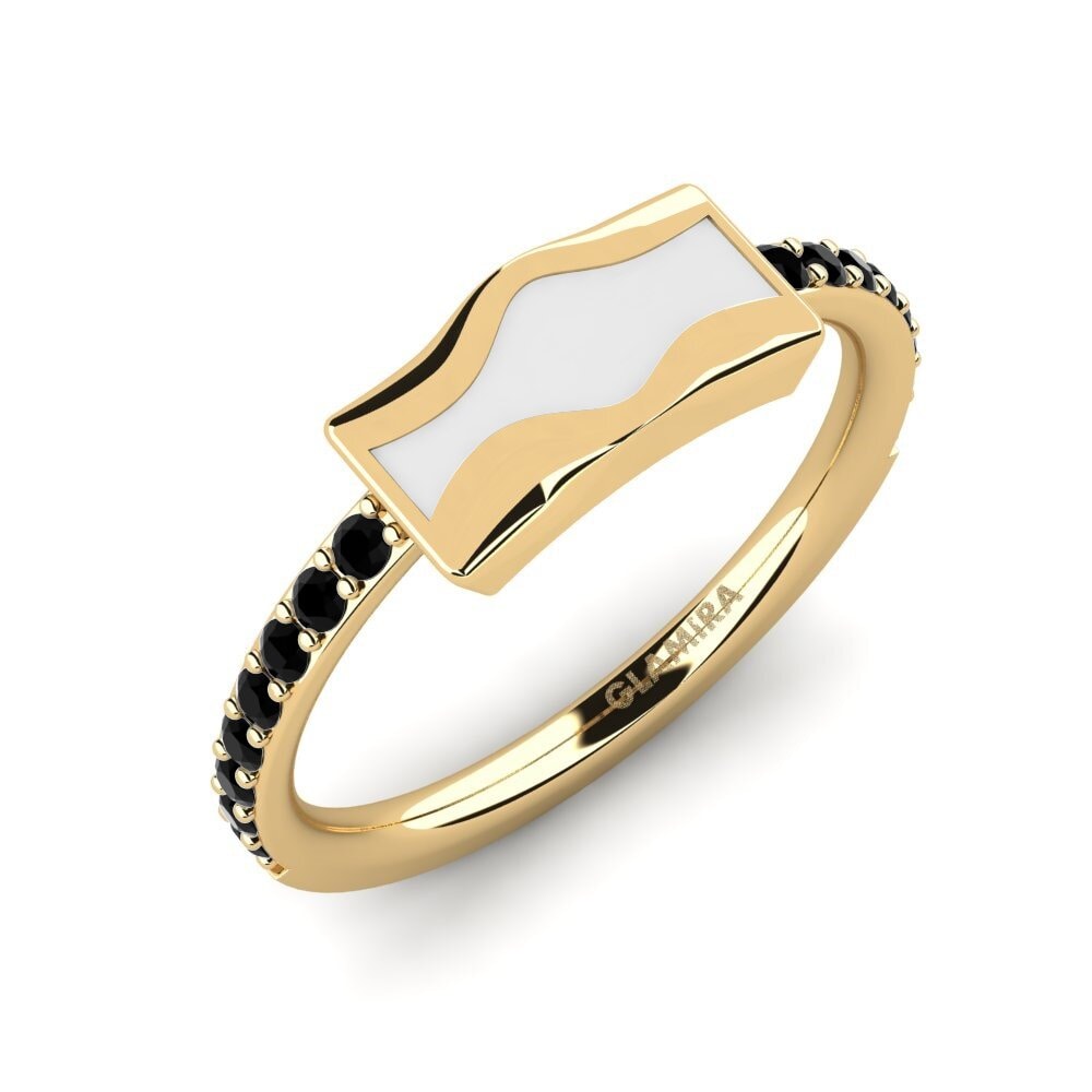 Diamante Negro Anillo Yandinan
