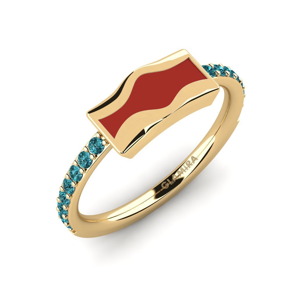 Blauer Diamant Ring Yandinan