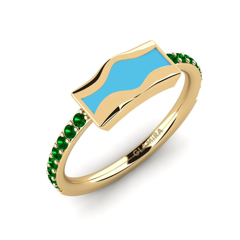 Grüner Zirkonia Ring Yandinan