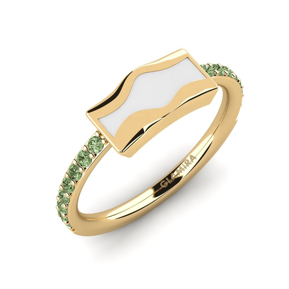 Diamante Verde Anillo Yandinan