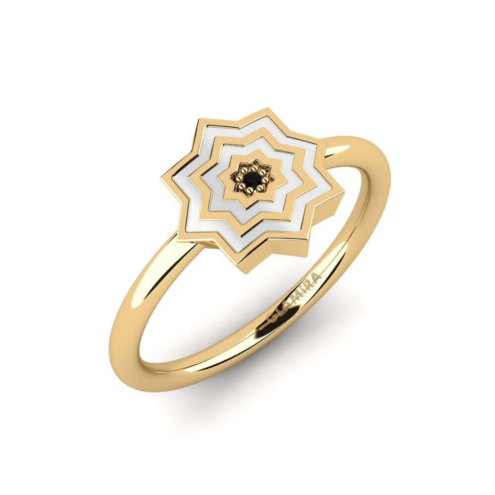 Diamante Negro Anillo Yandinaw