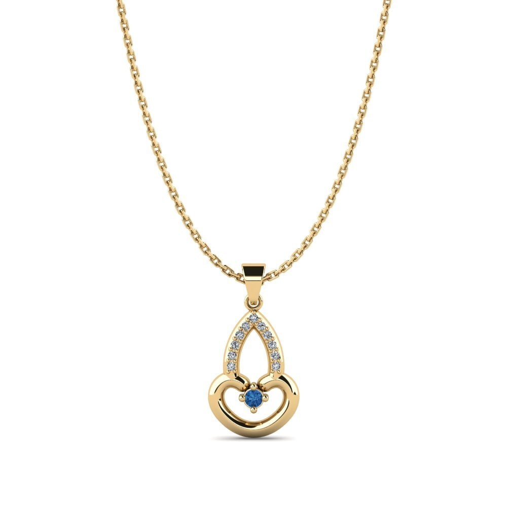 Dark Blue Zirconia Women's Pendant Emon