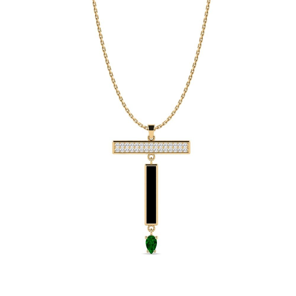 Circonita Verde Colgante de Mujer Noubas
