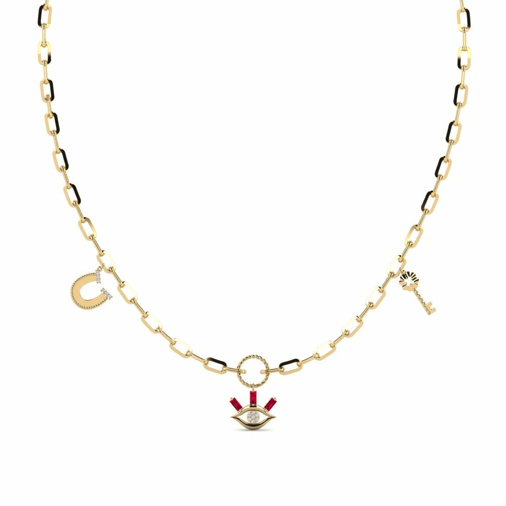14K Geel Goud Paperclip Ketting Naantali