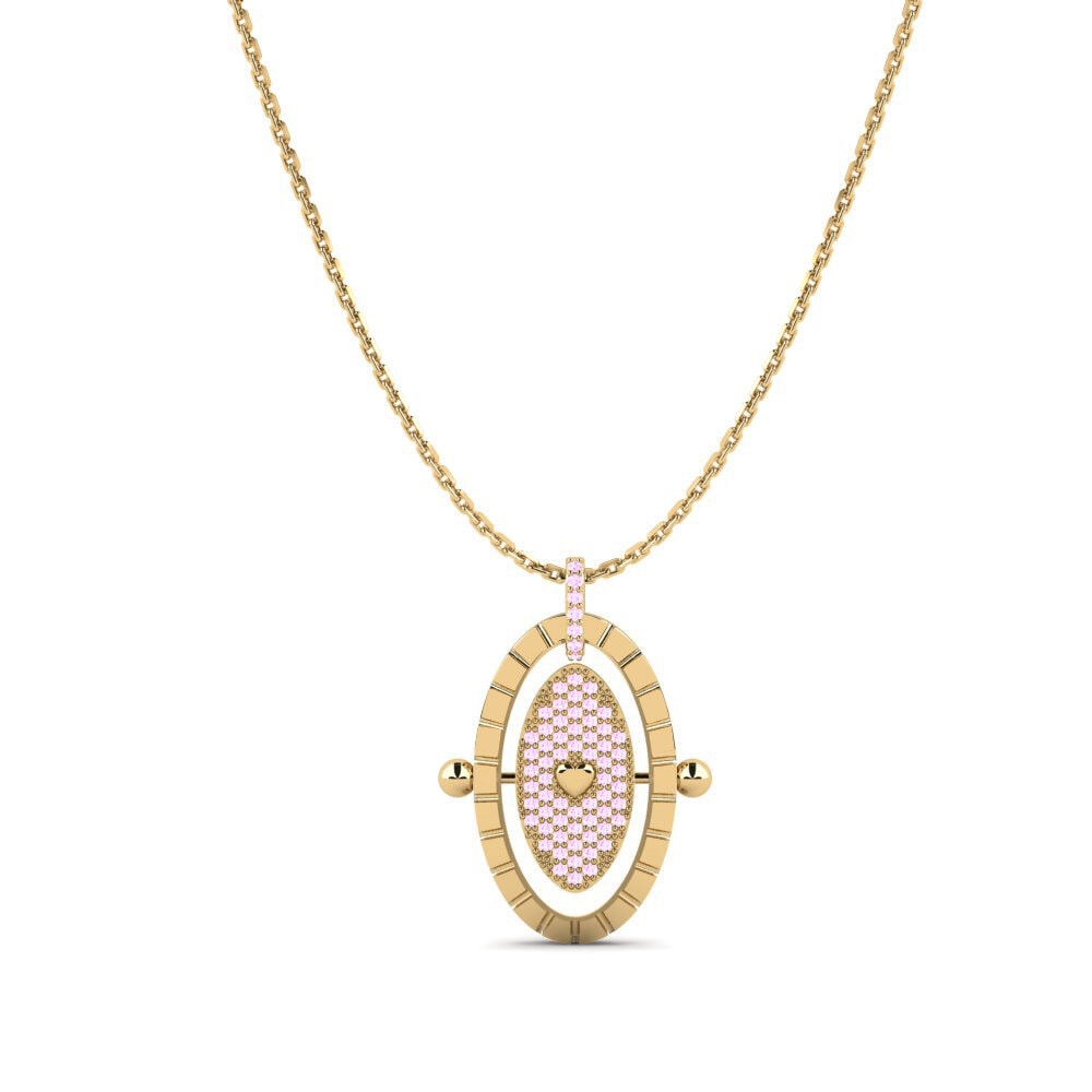 Zafiro Rosado Colgante de Mujer Penco