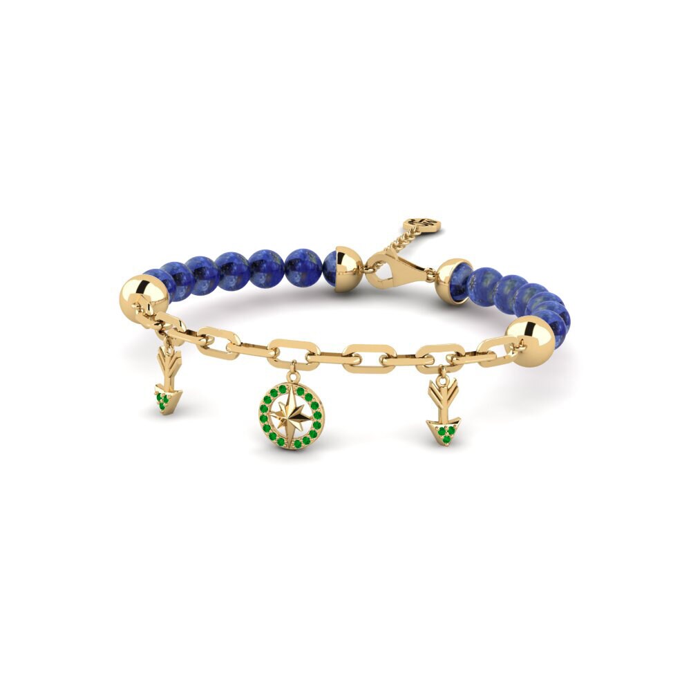 Emerald Paperclip Bracelet Salainen