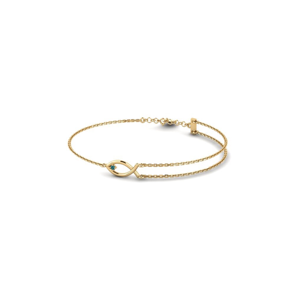 Blauwe Diamant Dames Armband Leuphana
