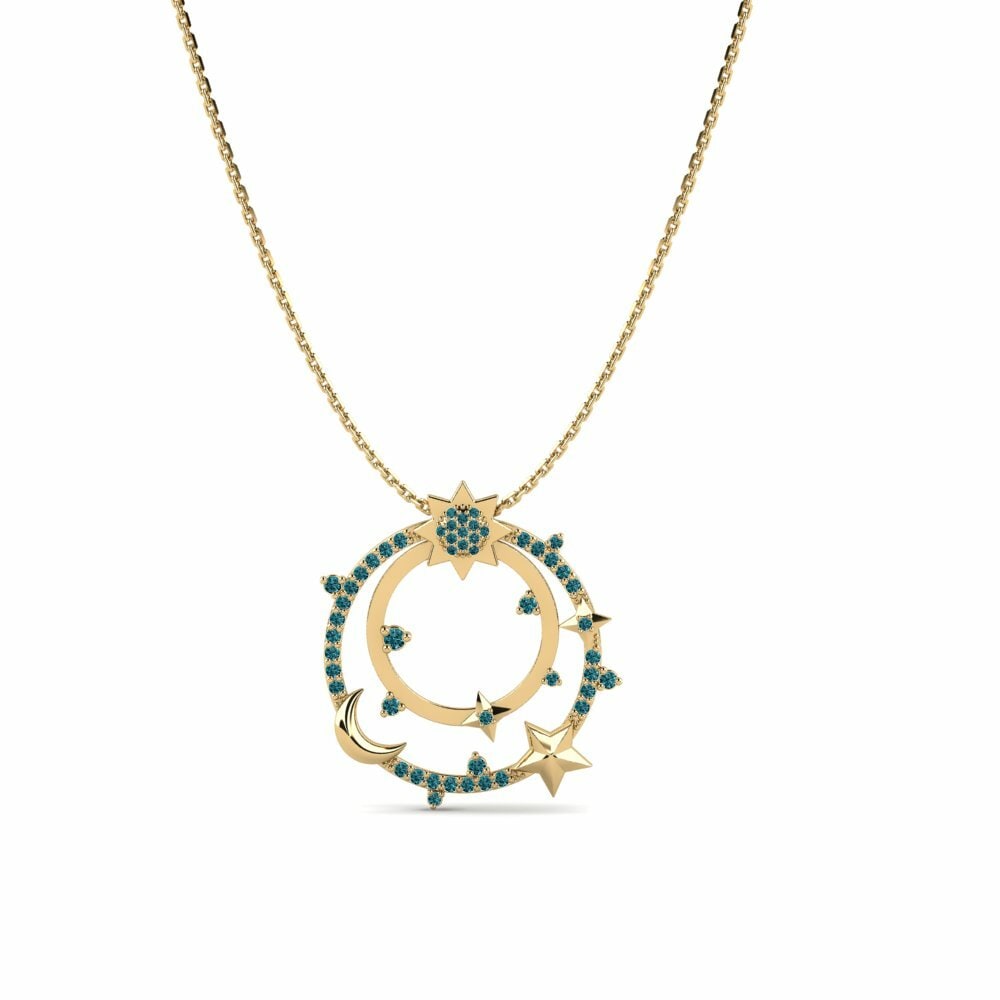 Blauwe Diamant Dames Hanger Lothal